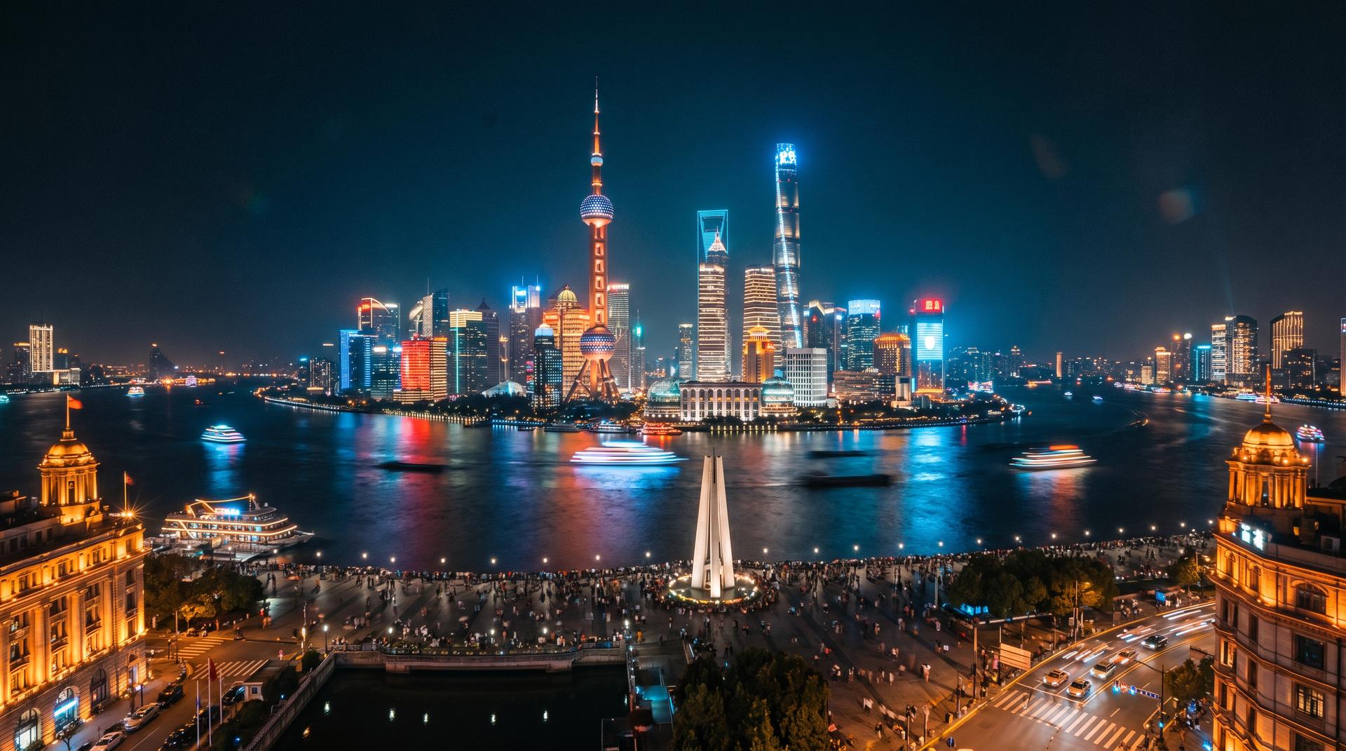 溏心vlog城市夜景视频